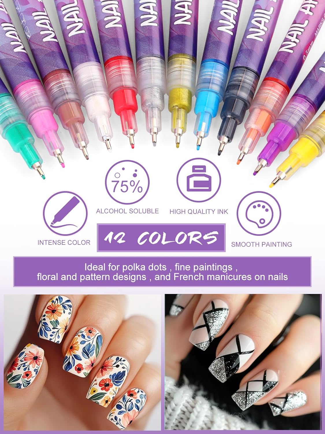 NailArt Pro™ – Precision Graffiti Marker Set