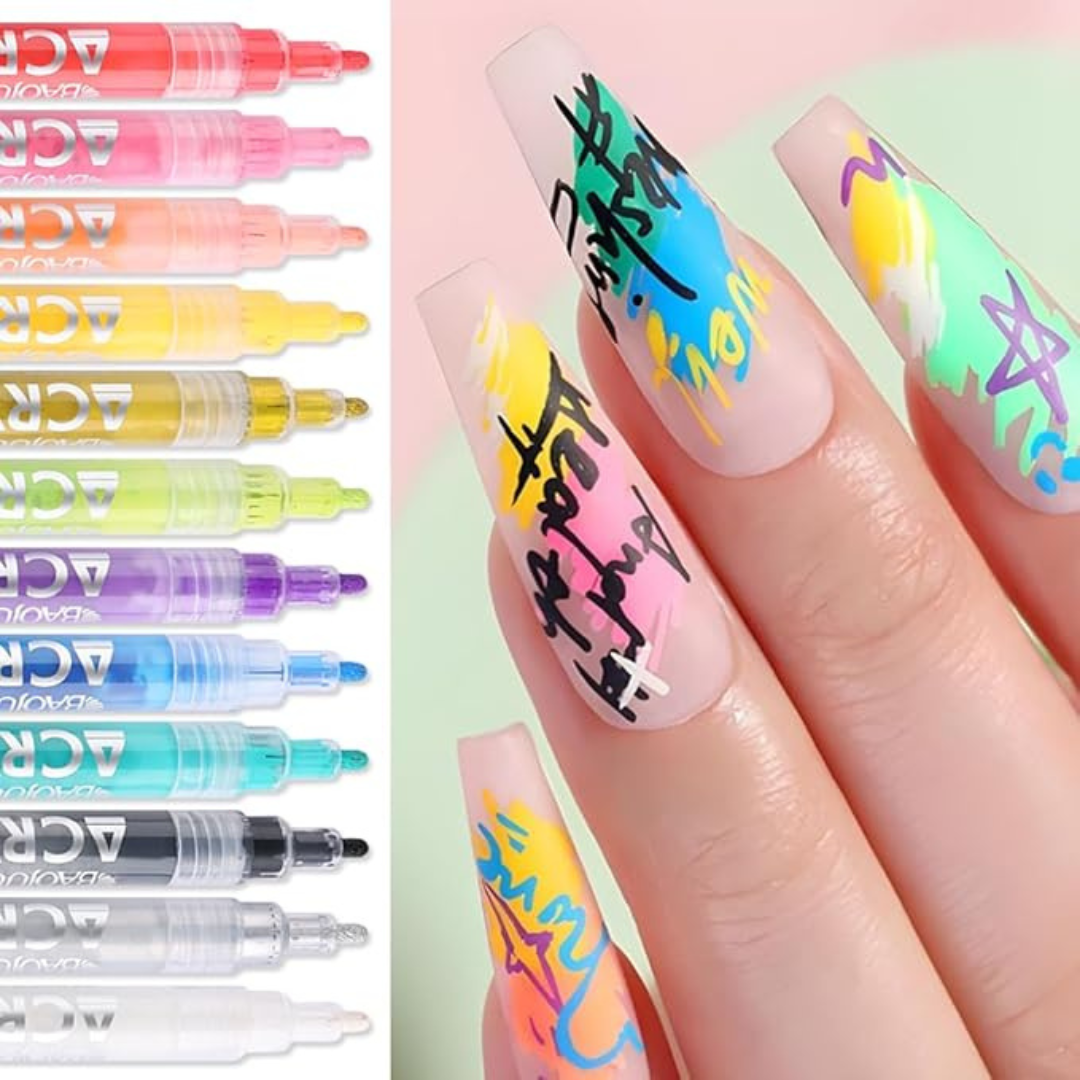 NailArt Pro™ – Precision Graffiti Marker Set
