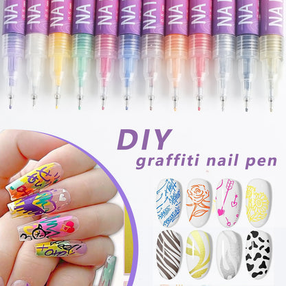 NailArt Pro™ – Precision Graffiti Marker Set