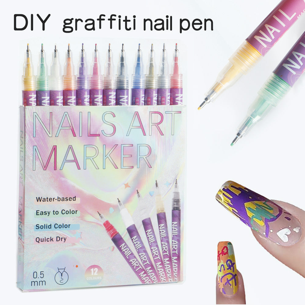 NailArt Pro™ – Precision Graffiti Marker Set